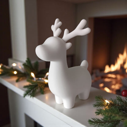 Modernes Rentier Skandinavisch – Minimalistische Weihnachtsdeko Figur für Winter