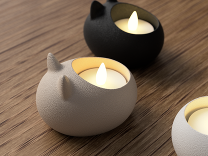 Teelichthalter Fuzzy Kitty