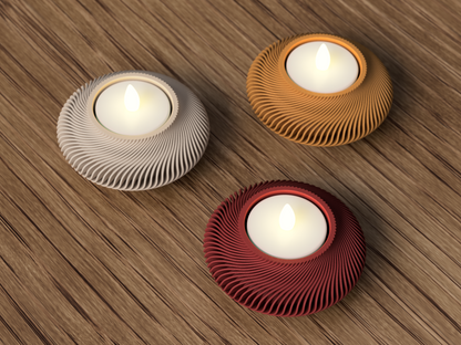 Teelichthalter Wavy Bowl