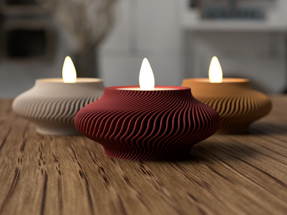 Teelichthalter Wavy Bowl