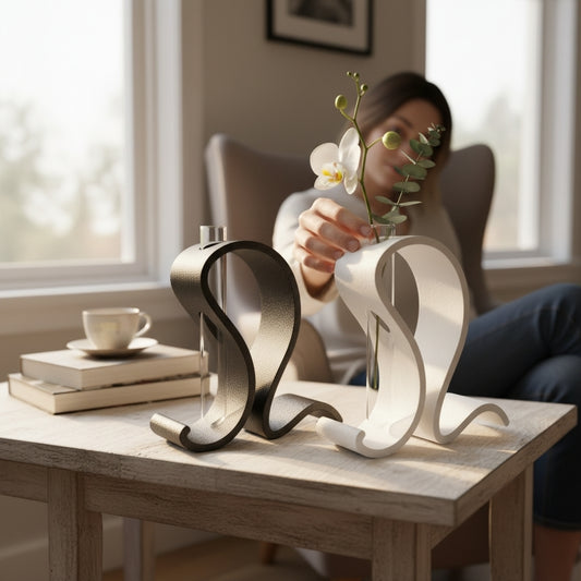 Reagenzglas Vase 3D Druck Minimalistische Blumenvase